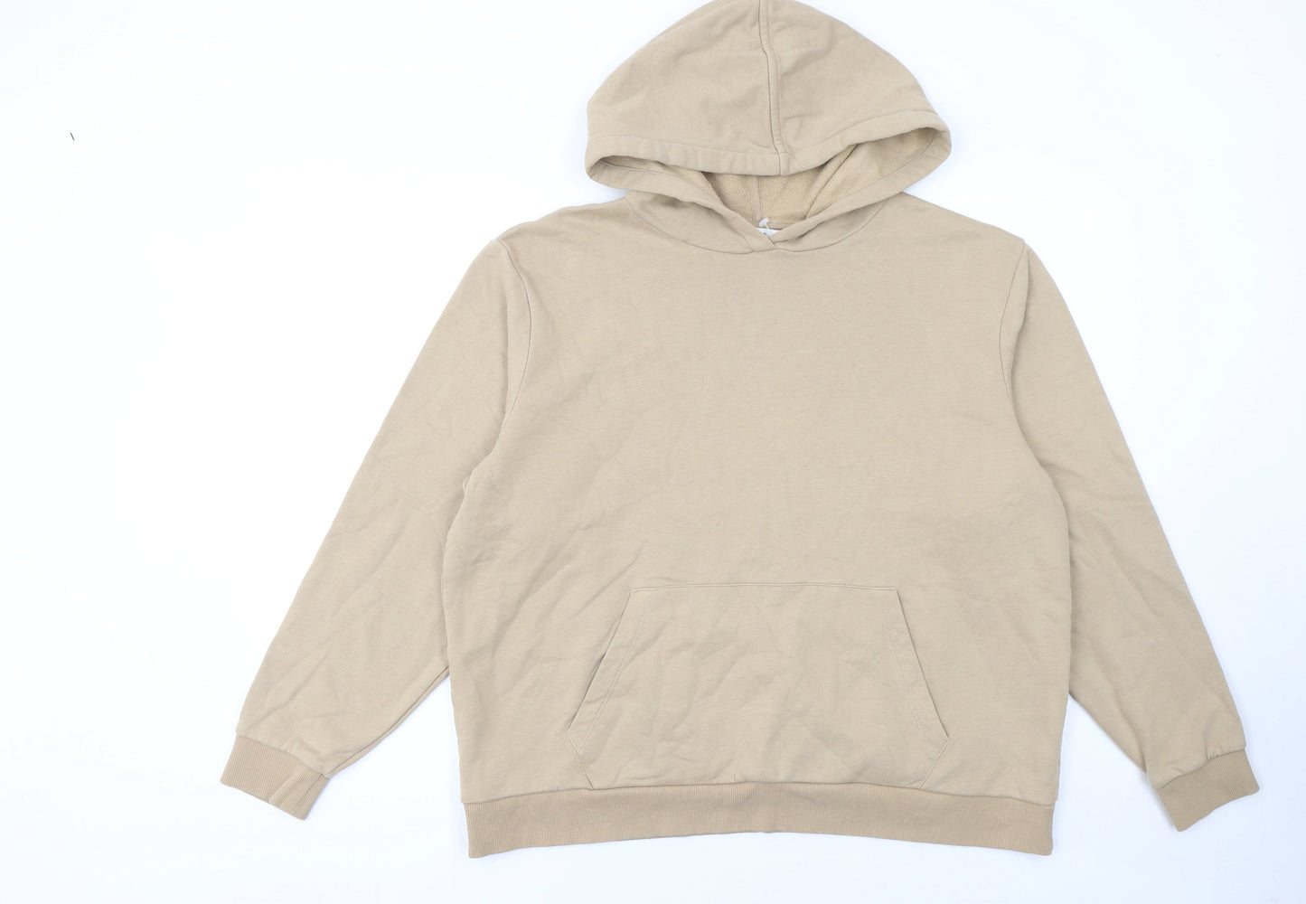 Womens UK Size L Marks and Spencer Beige Pullover Hoodie