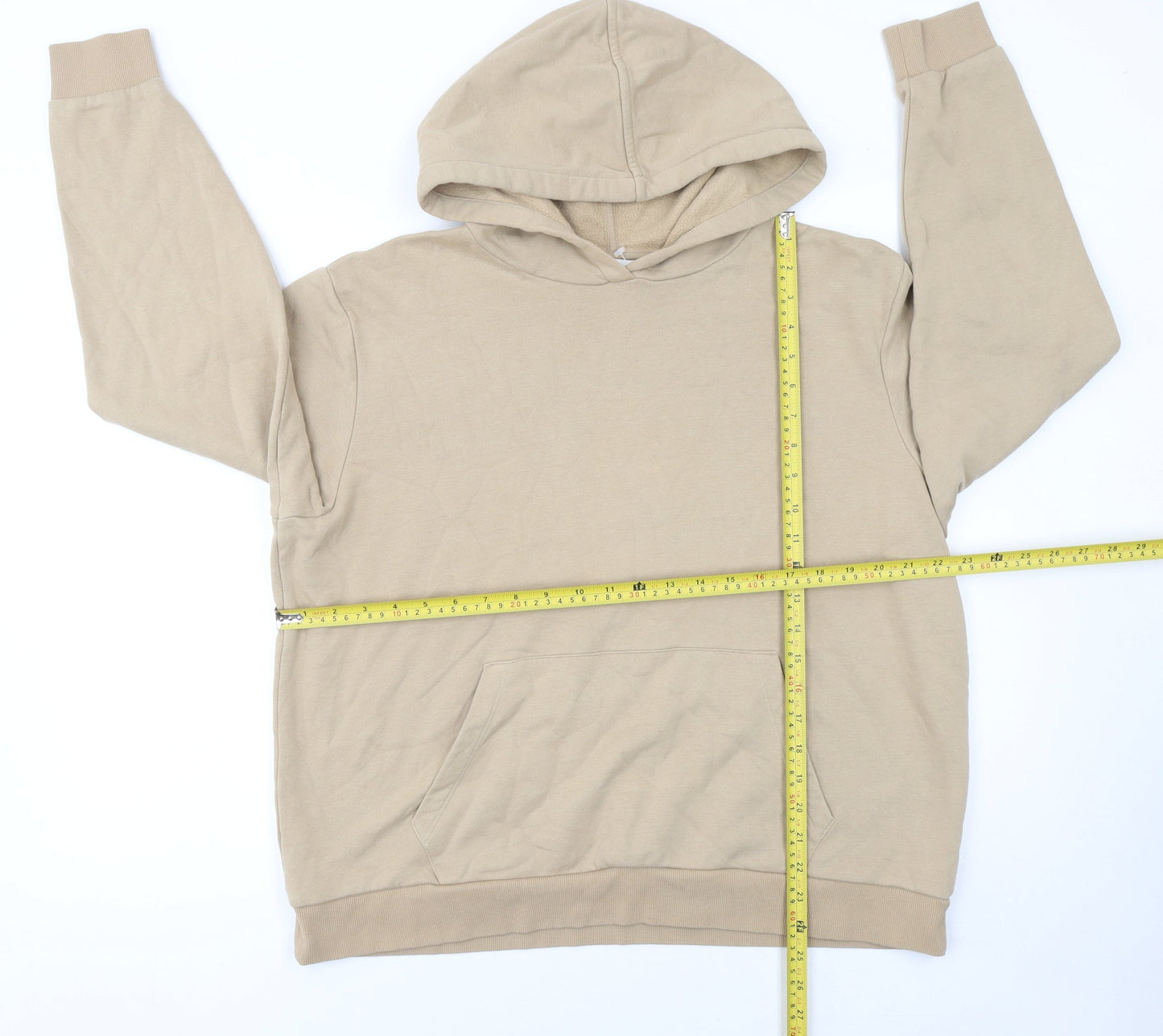 Womens UK Size L Marks and Spencer Beige Pullover Hoodie