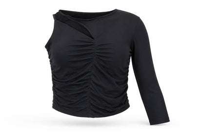 Womens UK Size S Clockhouse Black Cropped Blouse