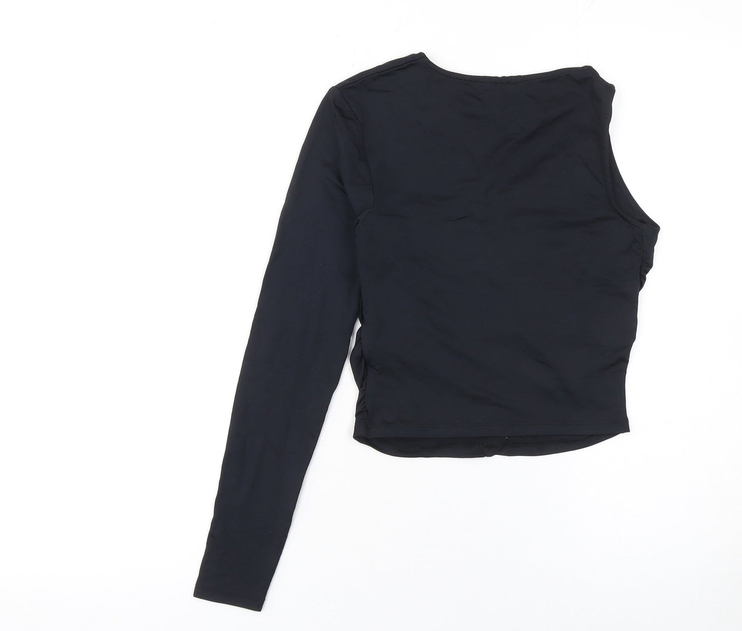 Womens UK Size S Clockhouse Black Cropped Blouse