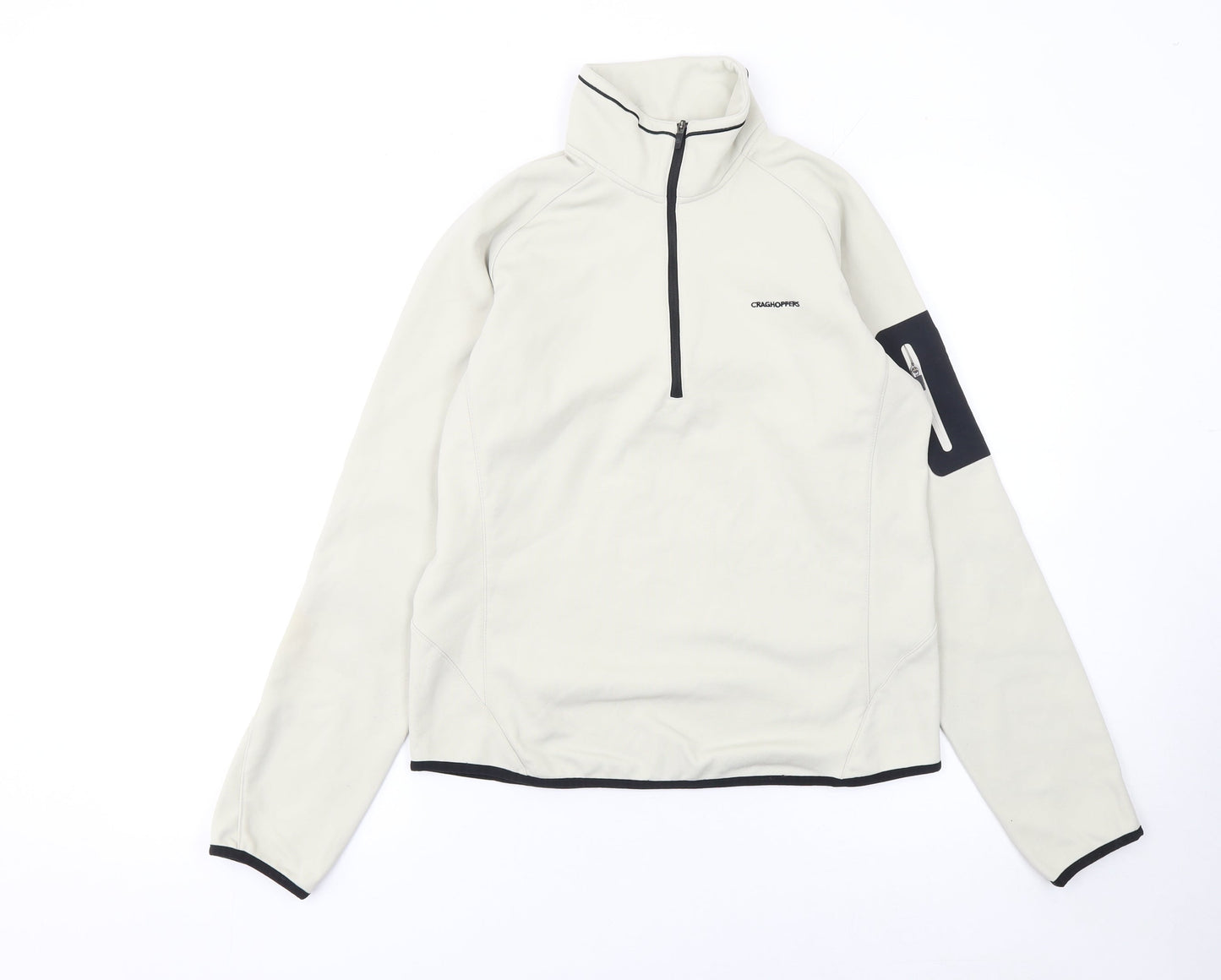 Craghoppers Women’s Beige 1/2 Zip Fleece Sweatshirt UK 12
