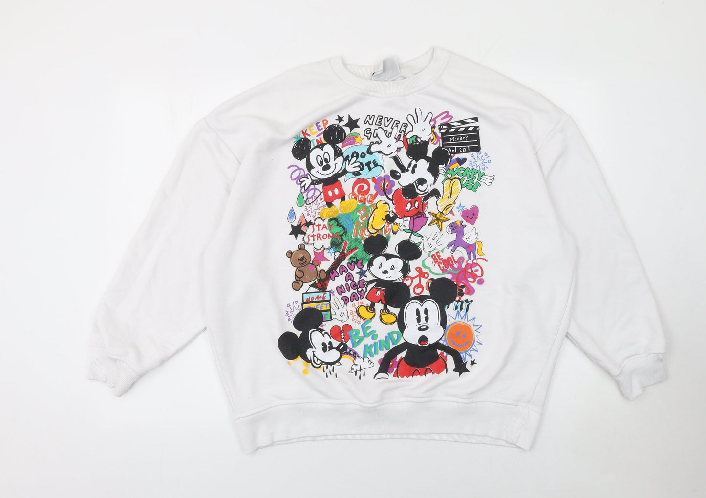 Womens UK Size M Disney White Pullover Sweatshirt
