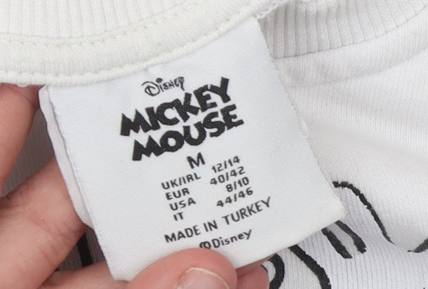 Womens UK Size M Disney White Pullover Sweatshirt