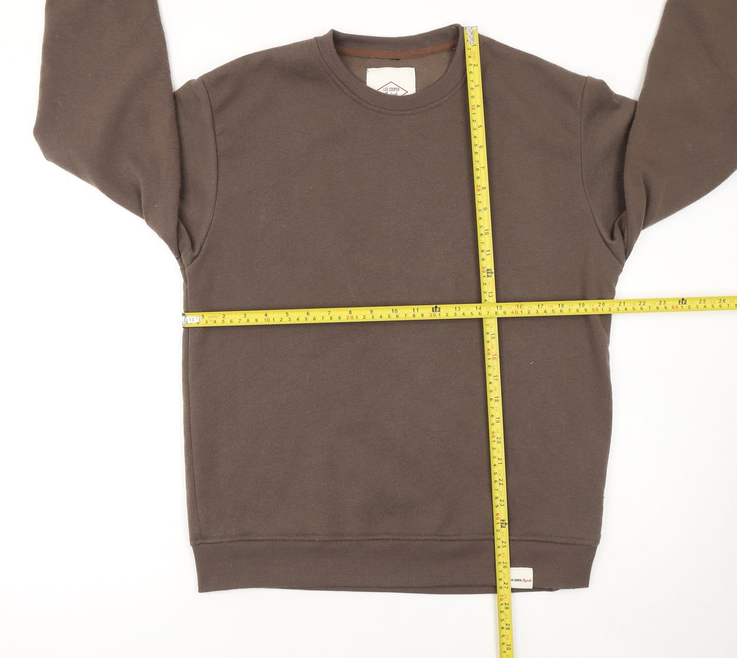 Mens UK Size L LEWIS GARMENT Brown Pullover Sweatshirt