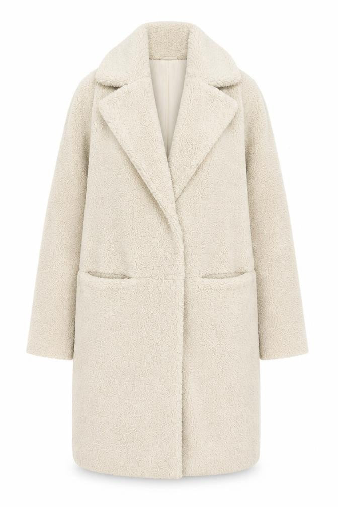 Womens UK Size 6 NEXT Beige Overcoat