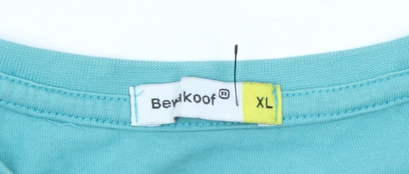Womens UK Size XL Bewakoof Blue Basic T-Shirt