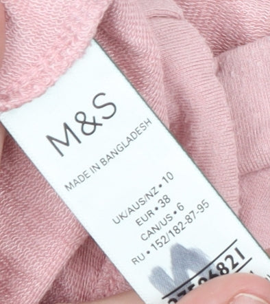 Womens UK Size 10 Marks and Spencer Pink Pullover Sweatshirt