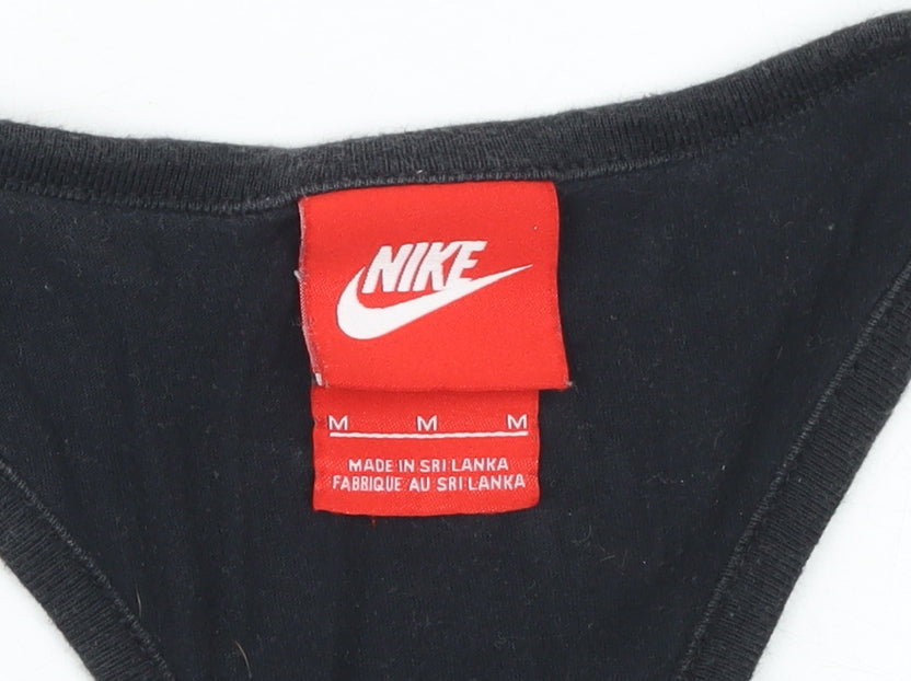 Nike Women's Black Animal Print Racerback Tank Top Size M