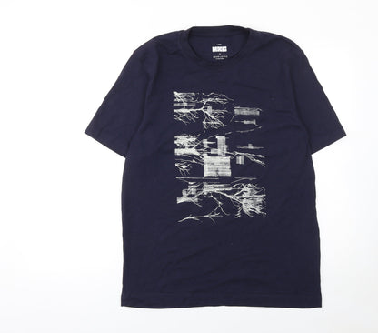 Mens UK Size L John Lewis & Partners Blue  T-Shirt