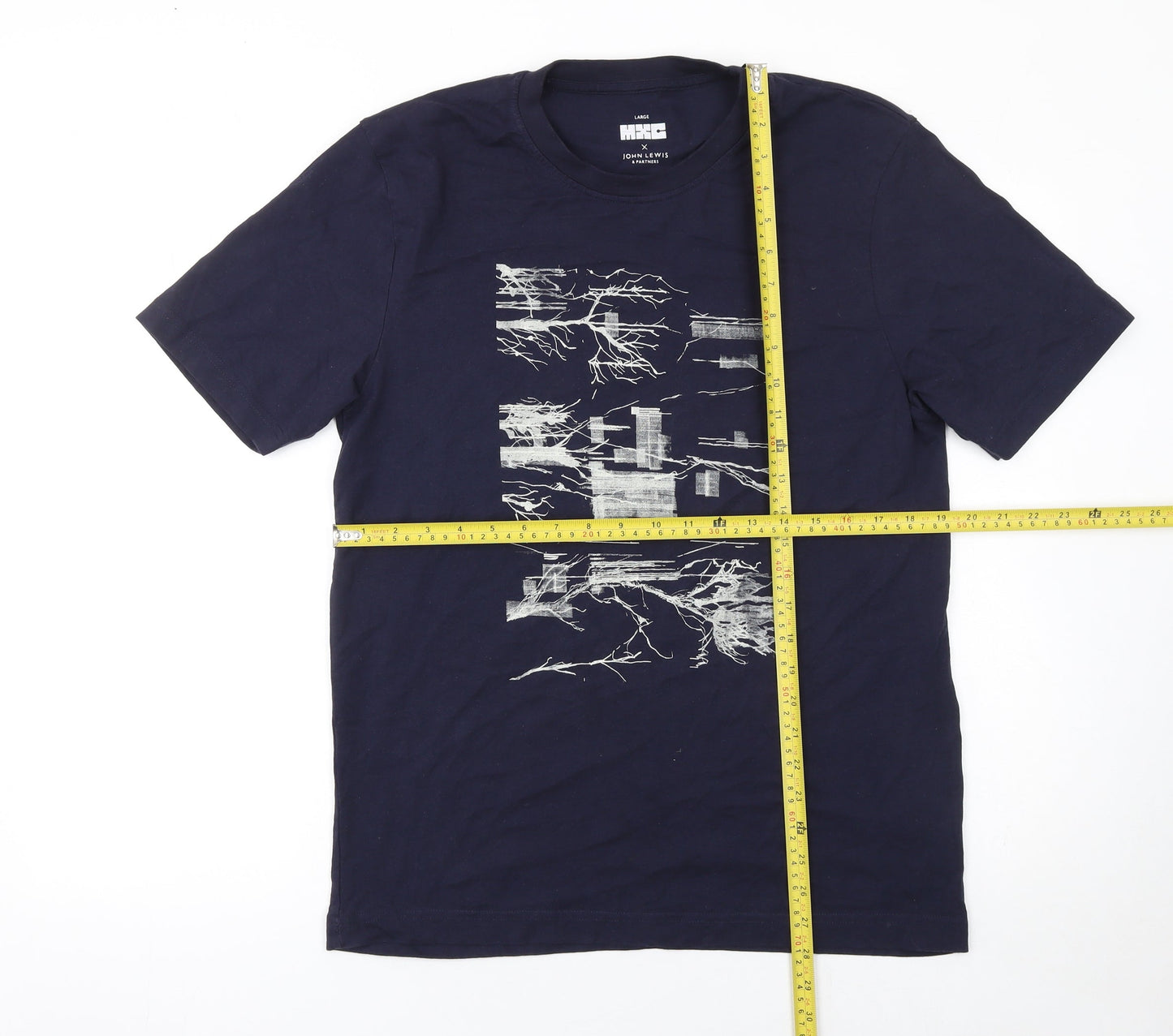 Mens UK Size L John Lewis & Partners Blue  T-Shirt