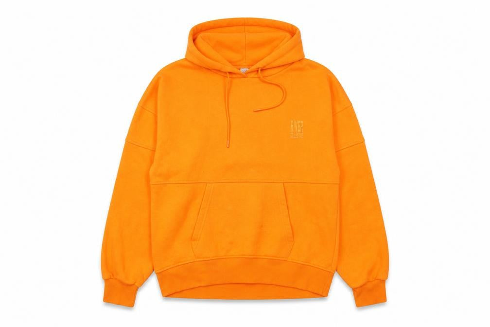 Womens UK Size M River Island Orange Pullover Hoodie