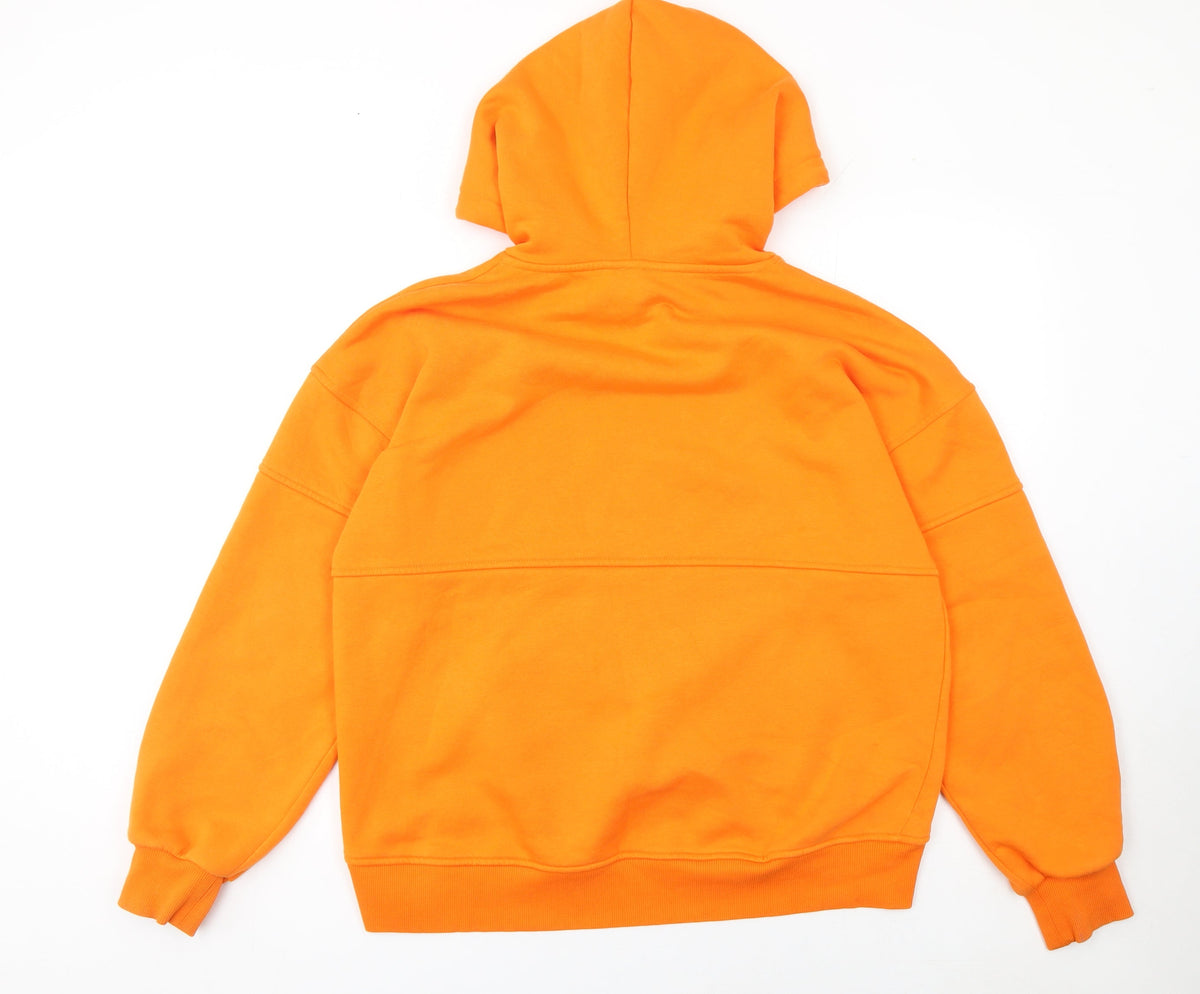 Womens UK Size M River Island Orange Pullover Hoodie