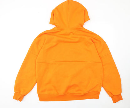 Womens UK Size M River Island Orange Pullover Hoodie