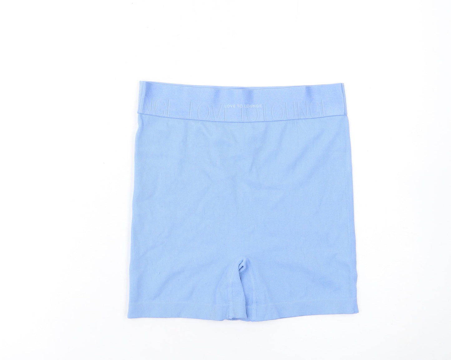 Primark Women Blue Sleep Shorts Size 10-12 Lightweight Nylon Blend
