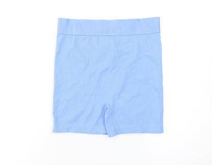 Primark Women Blue Sleep Shorts Size 10-12 Lightweight Nylon Blend