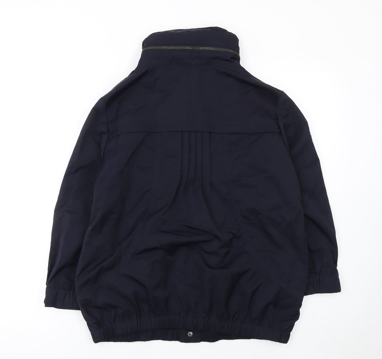 Womens UK Size 12 Betty Jackson Black Blue Anorak Coat