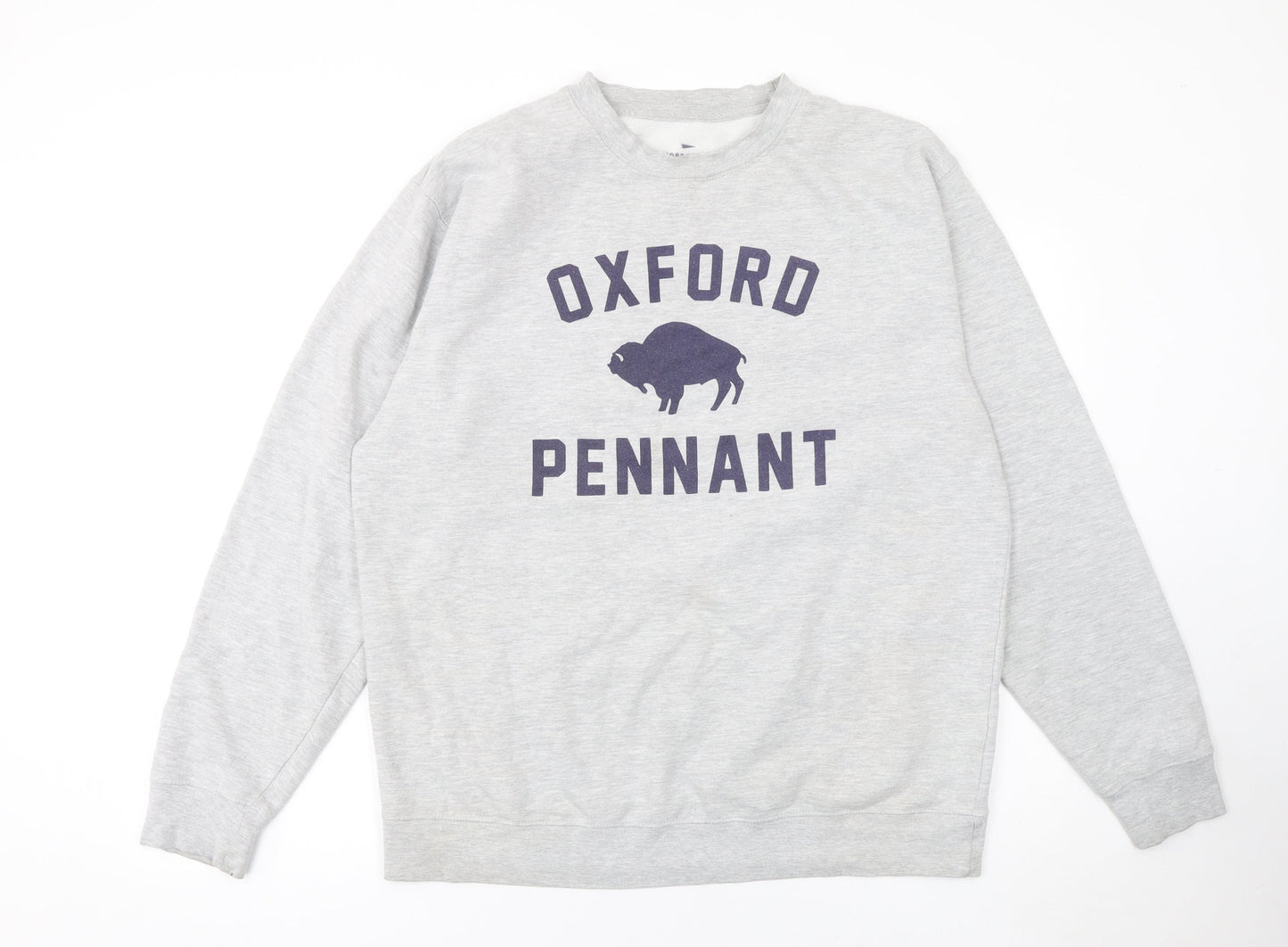 Mens UK Size XL Oxford Pennant Grey Pullover Sweatshirt