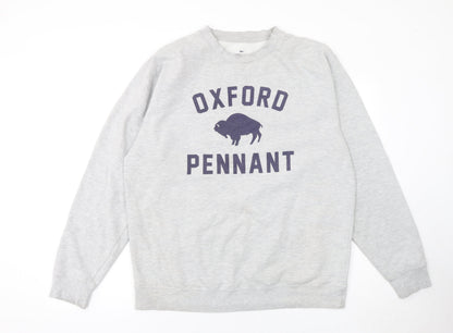 Mens UK Size XL Oxford Pennant Grey Pullover Sweatshirt