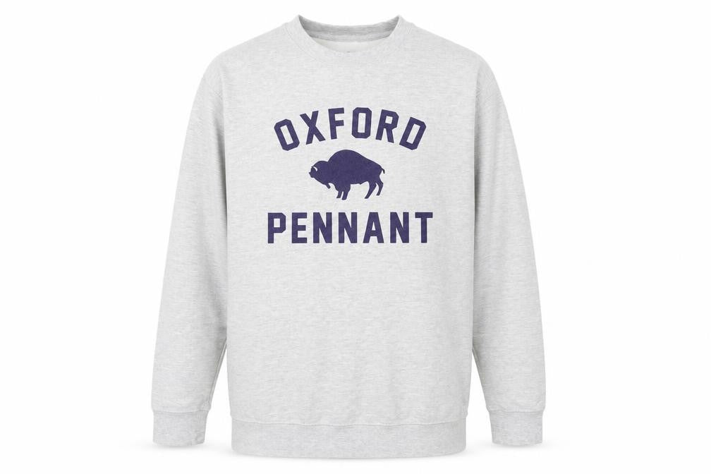 Mens UK Size XL Oxford Pennant Grey Pullover Sweatshirt