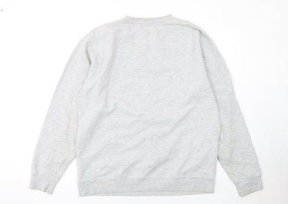 Mens UK Size XL Oxford Pennant Grey Pullover Sweatshirt