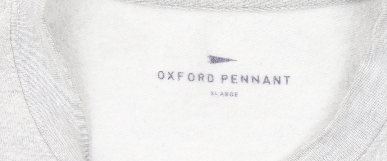 Mens UK Size XL Oxford Pennant Grey Pullover Sweatshirt