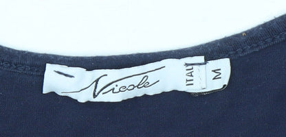 Womens UK Size M Nicole Blue Basic Blouse