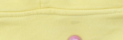 H&M Girls Yellow Sequin Butterfly Pullover Hoodie - Size 6-8 Years