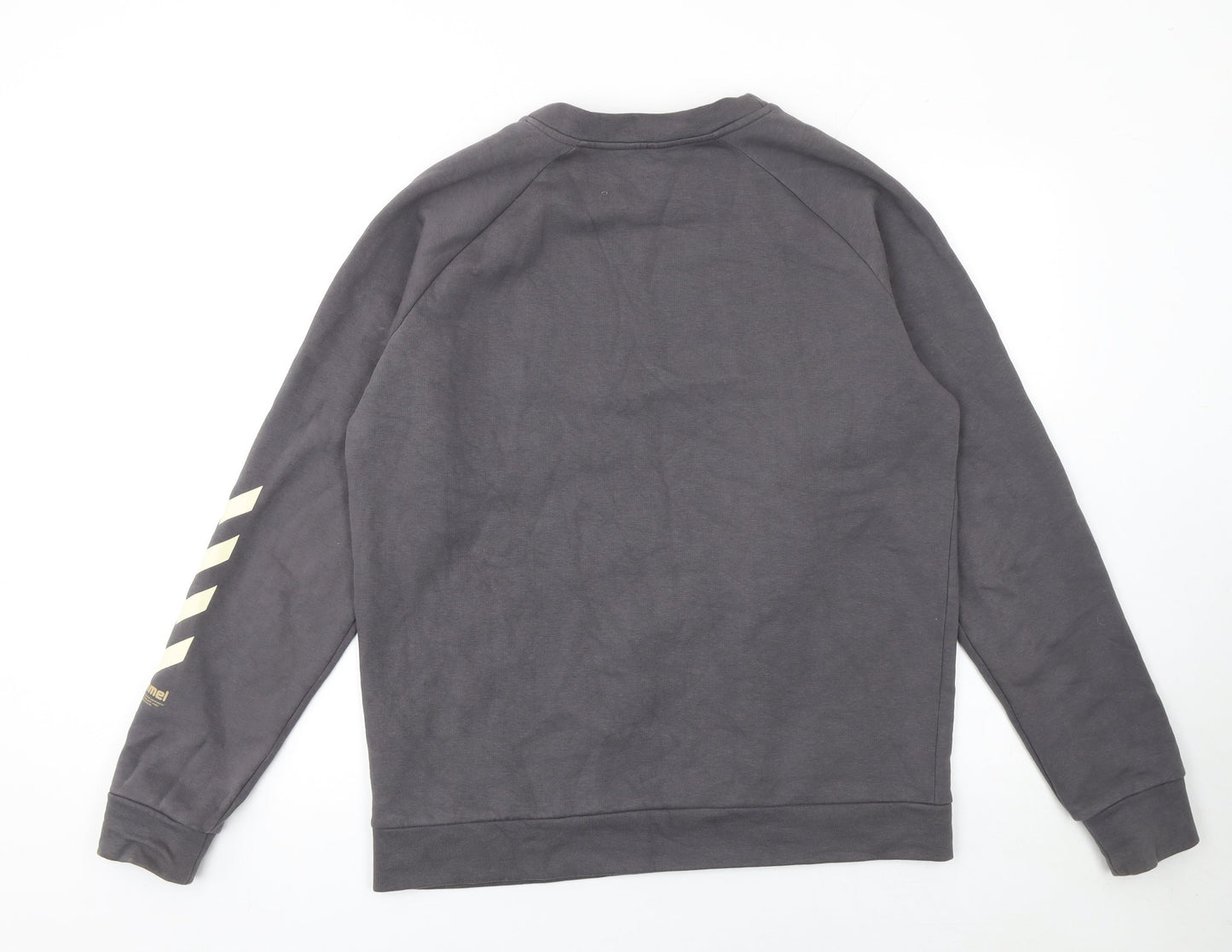 Mens UK Size M Hummel Grey Pullover Sweatshirt