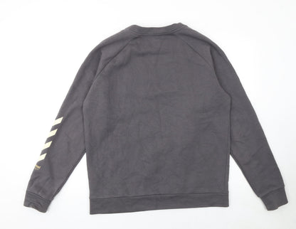 Mens UK Size M Hummel Grey Pullover Sweatshirt