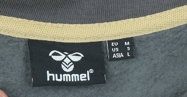 Mens UK Size M Hummel Grey Pullover Sweatshirt