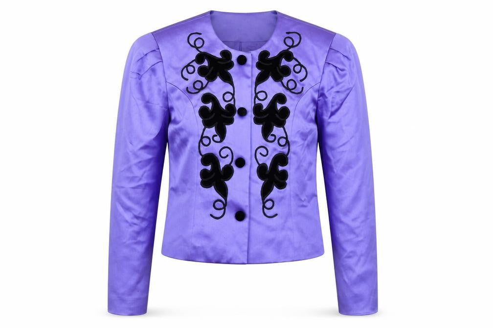 Womens UK Size 12 Collage by Simon Ellis Regular Purple Blazer