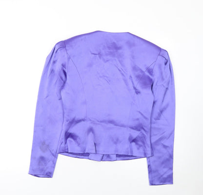 Womens UK Size 12 Collage by Simon Ellis Regular Purple Blazer