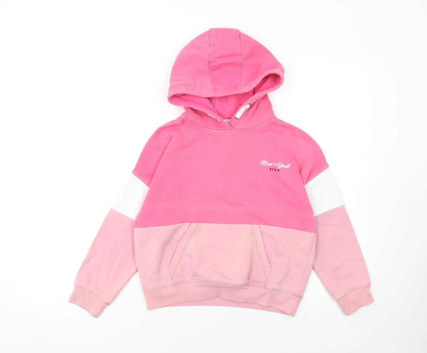 Girls UK Size 8-9 Years Marks and Spencer Pink Pullover Hoodie