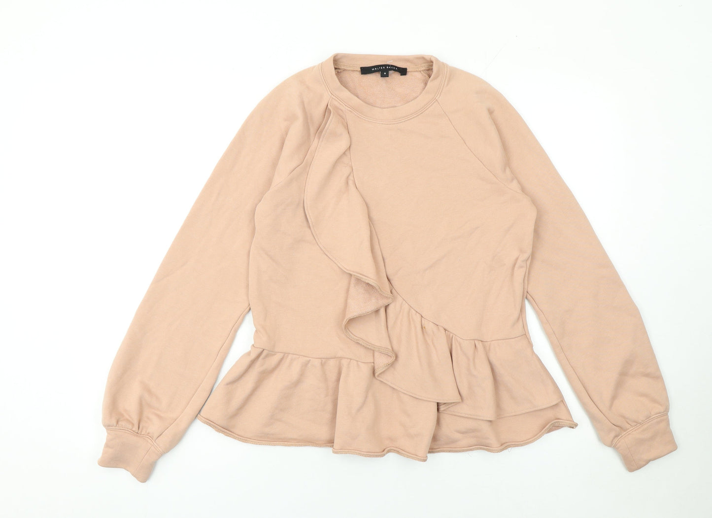 Womens UK Size S Walter Baker Beige Pullover Sweatshirt