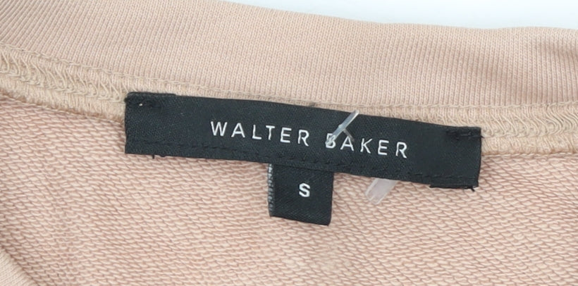 Womens UK Size S Walter Baker Beige Pullover Sweatshirt