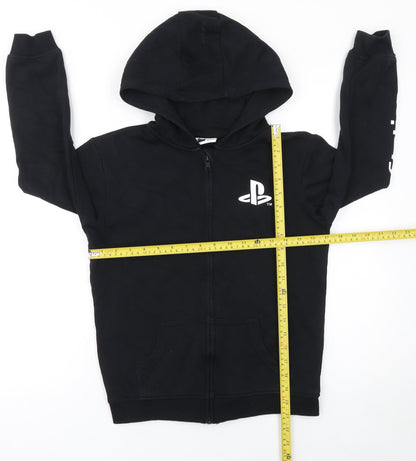 Boys UK Size 9-10 Years Vanilla Underground Black Full Zip Hoodie
