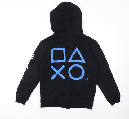 Boys UK Size 9-10 Years Vanilla Underground Black Full Zip Hoodie
