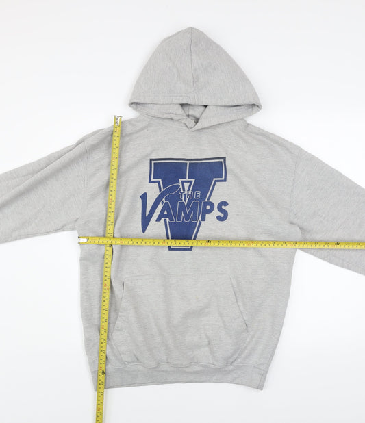 Womens UK Size L Awdis Grey Pullover Hoodie