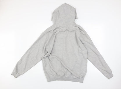 Womens UK Size L Awdis Grey Pullover Hoodie