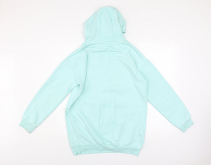 F&F Girls Blue Sequin Unicorn Pullover Hoodie 13-14 Years