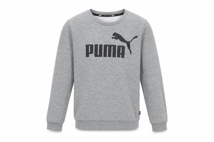 Puma Boys Grey Crew Neck Pullover Sweatshirt Size 11-12 Years