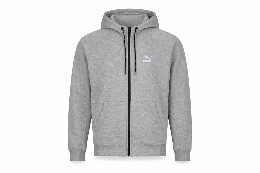 Mens UK Size M PUMA Grey Gym & Training Running & Jogging Walking Jacket