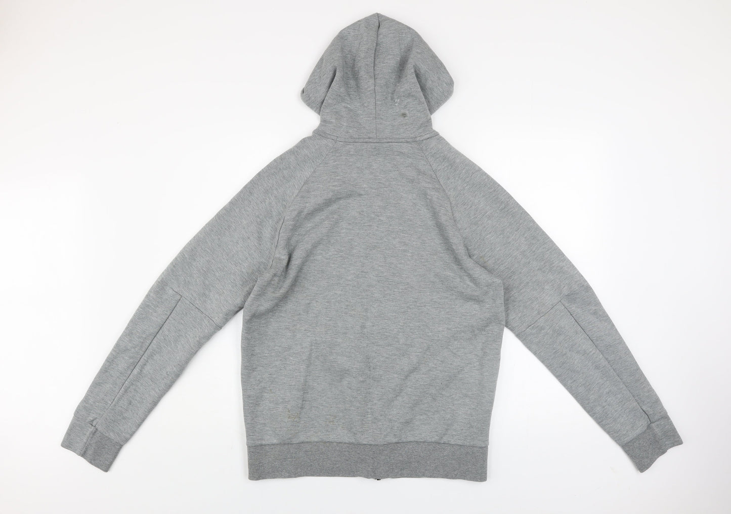 Puma Men's Grey Full Zip Hooded Track Jacket Size M