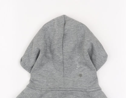 Puma Men's Grey Full Zip Hooded Track Jacket Size M