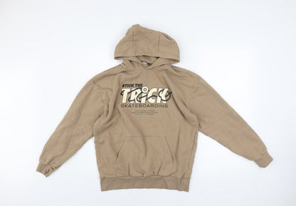 Boys UK Size 12-13 Years F&F Beige Pullover Hoodie