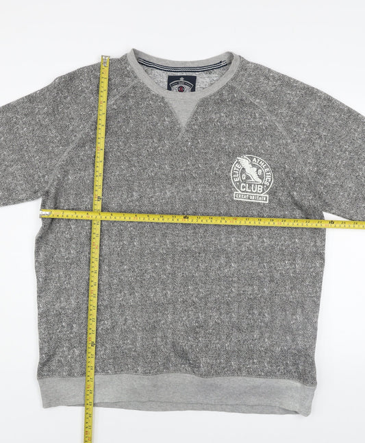 Mens UK Size 2XL Easy Grey Pullover Sweatshirt