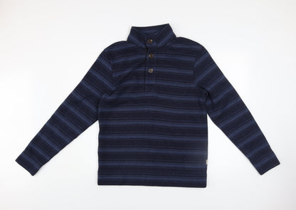 Mens UK Size S Rohan Blue Henley Sweatshirt