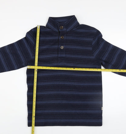 Mens UK Size S Rohan Blue Henley Sweatshirt