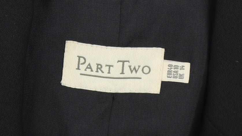 Womens UK Size 14 Part Two Regular Black Blazer