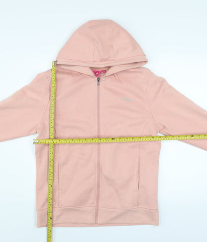 LA Gear Womens Pink Hooded Full Zip Track Jacket Size 14